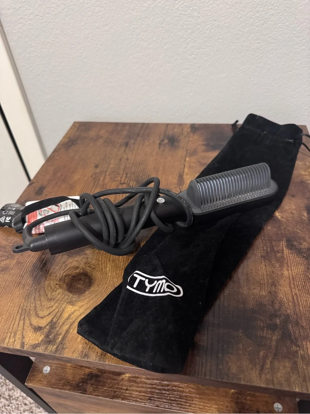 TYMO Pink & Black Hair Straightening Brush